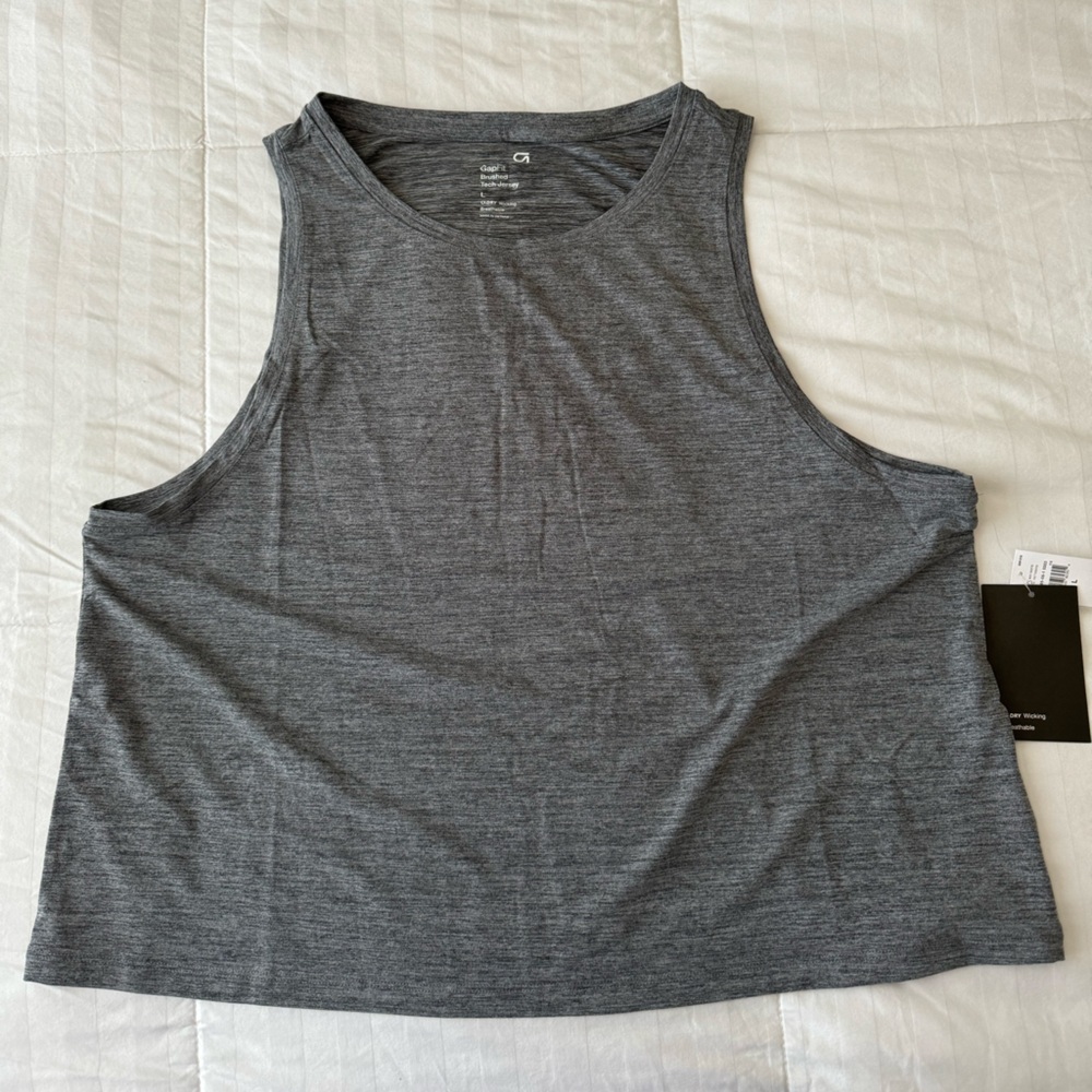 Gap crop Fit Brushed Tech Jersey
